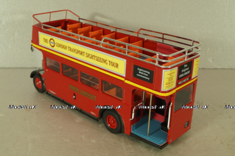 AEC Regent RT Open top 1950, red, BUS018, IXO 1:43