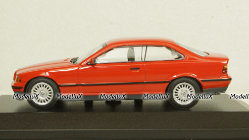 BMW 3 Series Coupe (E36), 1992 red, 940023320, Maxichamps 1:43