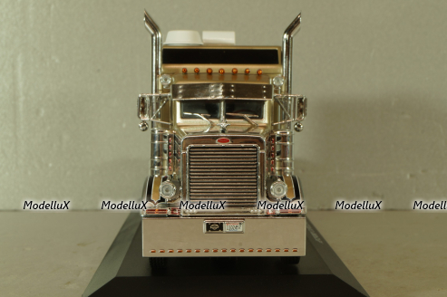 Peterbilt 379 Custom 1985 beige with silver strips Truck Tuning Collection 20, Hachette 1:43