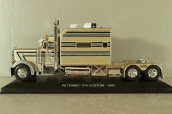 Peterbilt 379 Custom 1985 beige with silver strips Truck Tuning Collection 20, Hachette 1:43