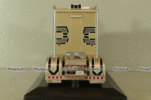 Peterbilt 379 Custom 1985 beige with silver strips Truck Tuning Collection 20, Hachette 1:43