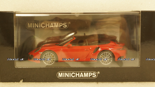 Porsche 911 (991.2) Turbo S Cabriolet 2017 red, 410067180, Minichamps 1:43 Уценка!