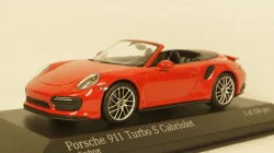 Porsche 911 (991.2) Turbo S Cabriolet 2017 red, 410067180, Minichamps 1:43 Уценка!