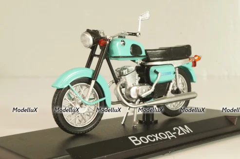 Восход-2М 1976, светло зеленый, Наши Мотоциклы №46, NM046, Modimio 1:43