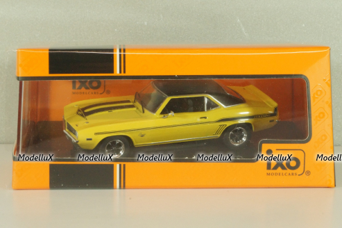 Chevrolet Camaro 1969, yellow, CLC591, IXO 1:43