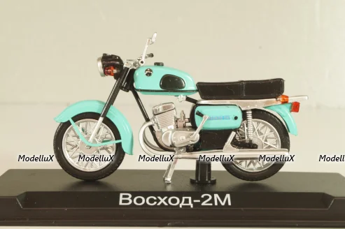 Восход-2М 1976, светло зеленый, Наши Мотоциклы №46, NM046, Modimio 1:43