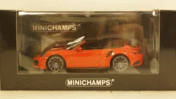 Porsche 911  (991.2) Turbo S Cabriolet 2017 orange, 410067181, Minichamps 1:43