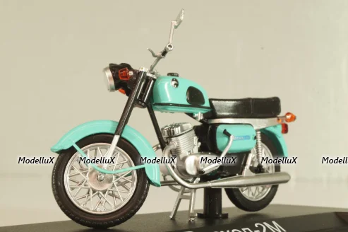 Восход-2М 1976, светло зеленый, Наши Мотоциклы №46, NM046, Modimio 1:43