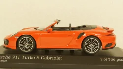 Porsche 911  (991.2) Turbo S Cabriolet 2017 orange, 410067181, Minichamps 1:43