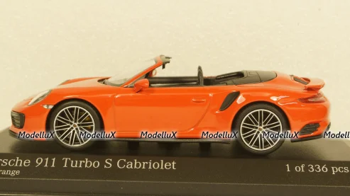 Porsche 911  (991.2) Turbo S Cabriolet 2017 orange, 410067181, Minichamps 1:43