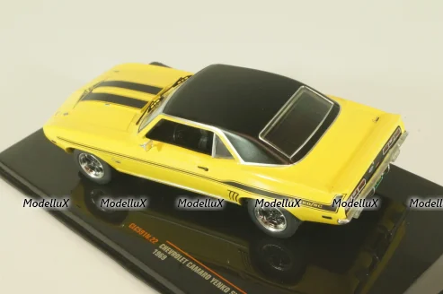 Chevrolet Camaro 1969, yellow, CLC591, IXO 1:43