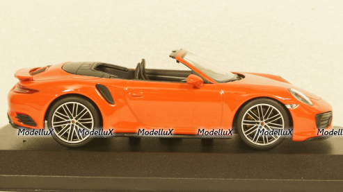 Porsche 911  (991.2) Turbo S Cabriolet 2017 orange, 410067181, Minichamps 1:43
