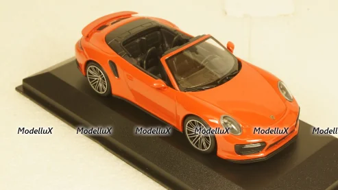 Porsche 911  (991.2) Turbo S Cabriolet 2017 orange, 410067181, Minichamps 1:43