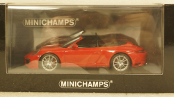 PORSCHE 911 (991.2) CARRERA 4S CABRIOLET 2017 RED, 410067230, Minichamps 1:43