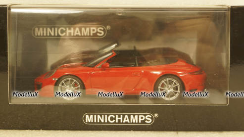 Porsche 911 (991.2) Carrera 4S Cabriolet 2017, red, 410067230, Minichamps 1:43