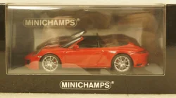 Porsche 911 (991.2) Carrera 4S Cabriolet 2017, red, 410067230, Minichamps 1:43