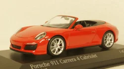 Porsche 911 (991.2) Carrera 4S Cabriolet 2017, red, 410067230, Minichamps 1:43
