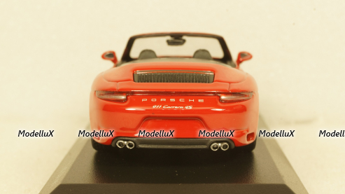 Porsche 911 (991.2) Carrera 4S Cabriolet 2017, red, 410067230, Minichamps 1:43