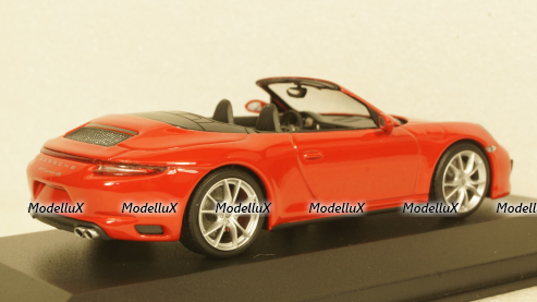 Porsche 911 (991.2) Carrera 4S Cabriolet 2017, red, 410067230, Minichamps 1:43