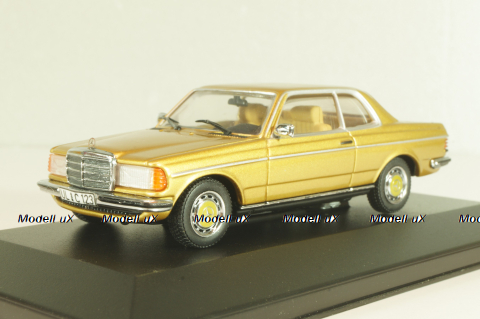 Mercedes-Benz 230 CE (C123) 1977, gold, 32220, Minichamps 1:43