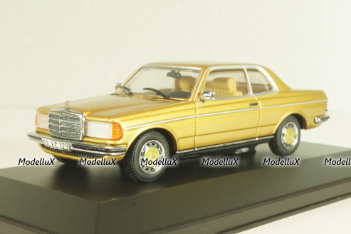 Mercedes-Benz 230 CE (C123) 1977, gold, 32220, Minichamps 1:43