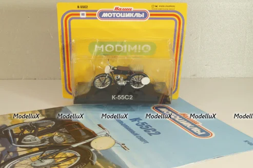 K-55С2 1955, черный, Наши Мотоциклы №40, NM040, Modimio 1:43