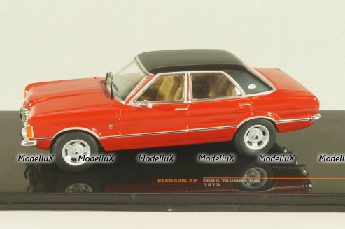 Ford Taunus GLX 1973, red, CLC593, IXO 1:43