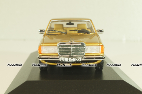 Mercedes-Benz 230 CE (C123) 1977, gold, 32220, Minichamps 1:43