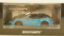 PORSCHE 911 (991.2) CARRERA 4GTS CABRIOLET 2017 BLUE, 410067332, Minichamps 1:43