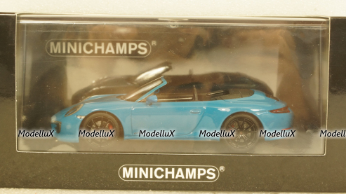 PORSCHE 911 (991.2) CARRERA 4GTS CABRIOLET 2017 BLUE, 410067332, Minichamps 1:43