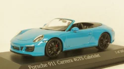 PORSCHE 911 (991.2) CARRERA 4GTS CABRIOLET 2017 BLUE, 410067332, Minichamps 1:43