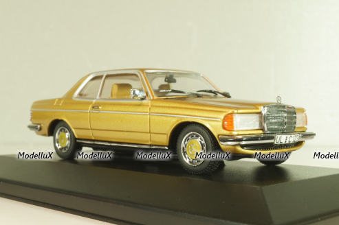 Mercedes-Benz 230 CE (C123) 1977, gold, 32220, Minichamps 1:43