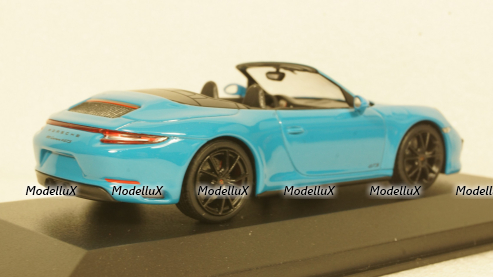 PORSCHE 911 (991.2) CARRERA 4GTS CABRIOLET 2017 BLUE, 410067332, Minichamps 1:43