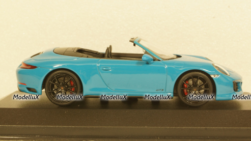 PORSCHE 911 (991.2) CARRERA 4GTS CABRIOLET 2017 BLUE, 410067332, Minichamps 1:43