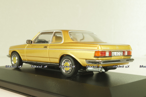 Mercedes-Benz 230 CE (C123) 1977, gold, 32220, Minichamps 1:43