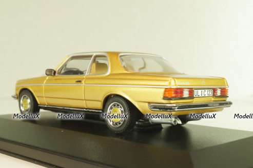Mercedes-Benz 230 CE (C123) 1977, gold, 32220, Minichamps 1:43