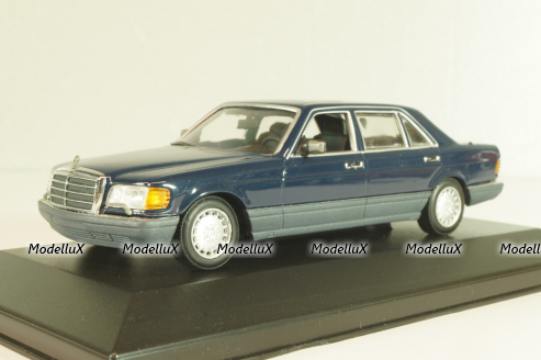 Mercedes-Benz 560 SEL (W126) 1989, dark blue, 430039302, Minichamps 1:43