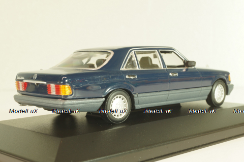 Mercedes-Benz 560 SEL (W126) 1989, dark blue, 430039302, Minichamps 1:43