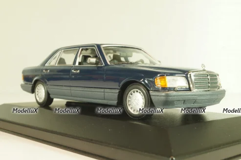 Mercedes-Benz 560 SEL (W126) 1989, dark blue, 430039302, Minichamps 1:43