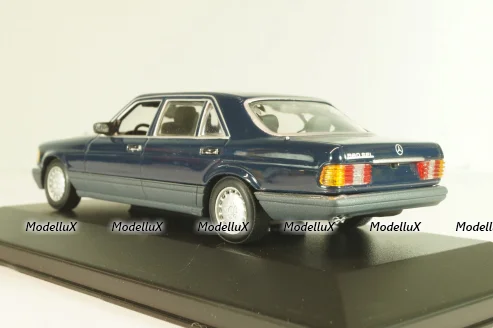 Mercedes-Benz 560 SEL (W126) 1989, dark blue, 430039302, Minichamps 1:43