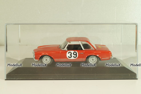 Mercedes-Benz 230 SL (W113) #39 Rally Spa-Sofia-Liege 1963, H. Bohringer, red, 430032280, Minichamps 1:43