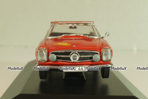 Mercedes-Benz 230 SL (W113) #39 Rally Spa-Sofia-Liege 1963, H. Bohringer, red, 430032280, Minichamps 1:43