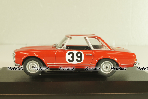 Mercedes-Benz 230 SL (W113) #39 Rally Spa-Sofia-Liege 1963, H. Bohringer, red, 430032280, Minichamps 1:43