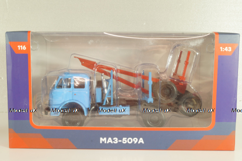 Маз-509А Лесовоз, 1978, Легендарные грузовики СССР №116, 1:43