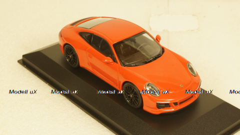 PORSCHE 911 (991.2) CARRERA 4GTS 2017 ORANGE, 410067321, Minichamps 1:43