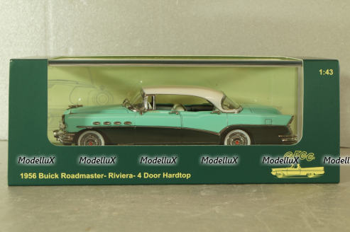 Buick Roadmaster Riviera hardtop, 4 doors, green/white, GFCC 1:43