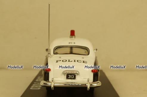 Ford 49 Cleveland Police 1949, black/white, 86635, Greenlight 1:43