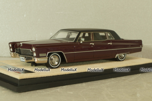 Cadillac Fleetwood Series 75 Limousine 1968, madeira plum metallic , STM68103, Stamp models 1:43 