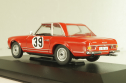 Mercedes-Benz 230 SL (W113) #39 Rally Spa-Sofia-Liege 1963, H. Bohringer, red, 430032280, Minichamps 1:43