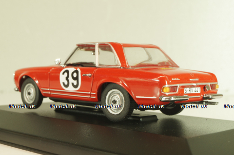 Mercedes-Benz 230 SL (W113) #39 Rally Spa-Sofia-Liege 1963, H. Bohringer, red, 430032280, Minichamps 1:43